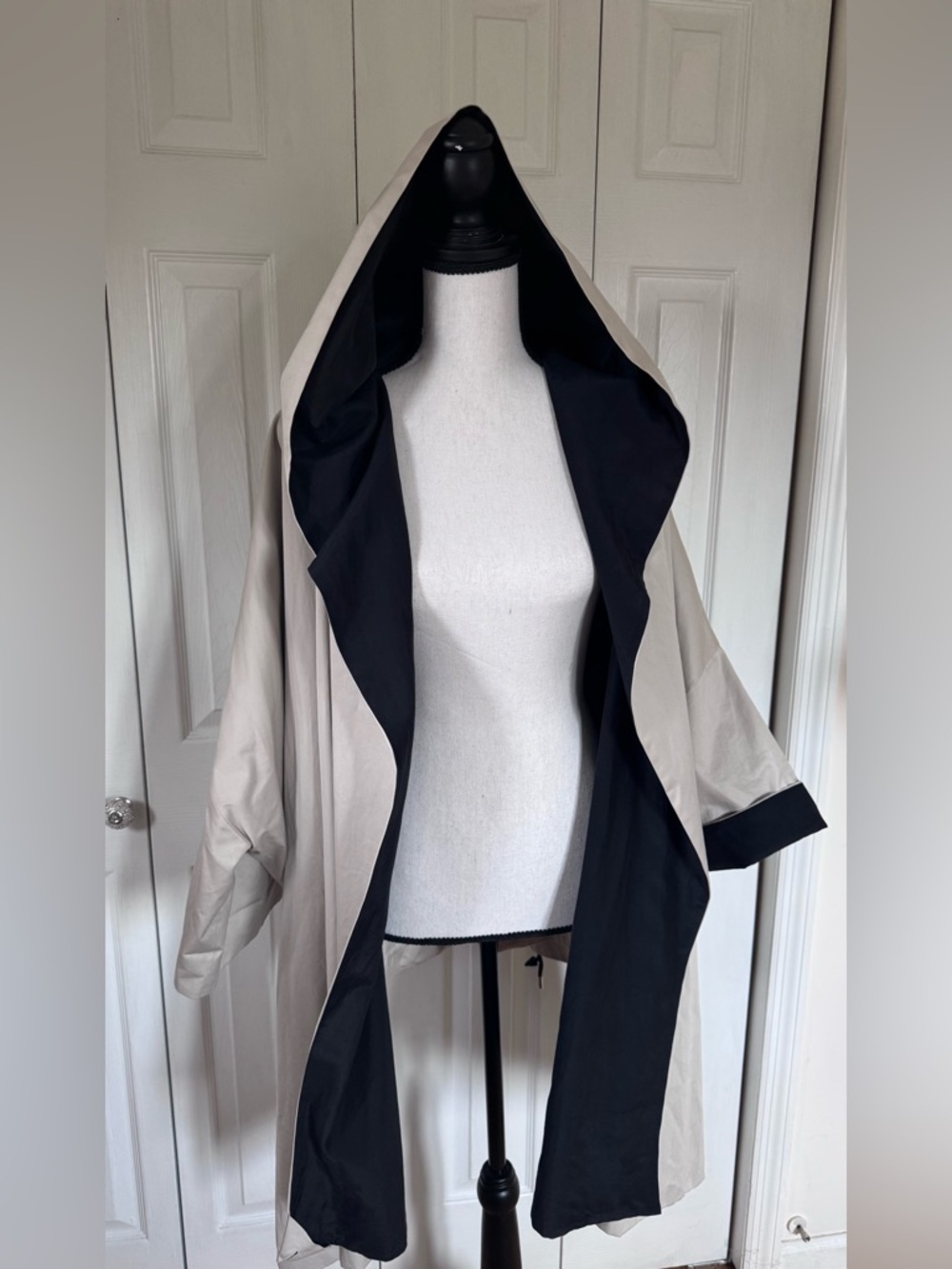 Light Hooded Open Front Coatigan